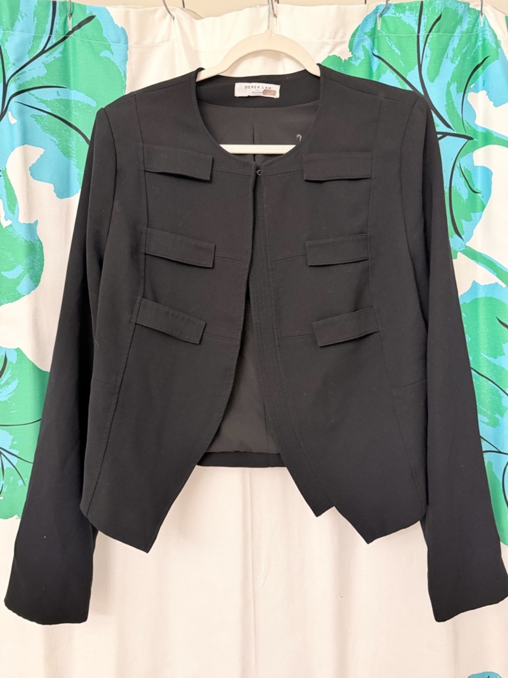 Derek Lam 10 Crosby Black Military Blazer - Picture 4 of 6